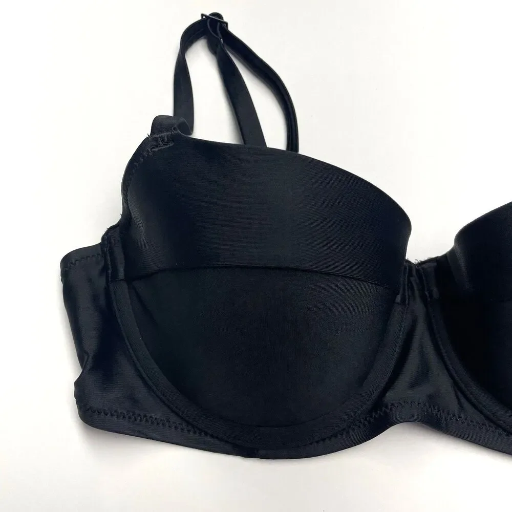 Aerie Black Bra Lightly Lined Underwire Adjustable Women's Size 34C